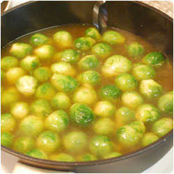 Brussel sprouts with mustard sauce - international cooking blog