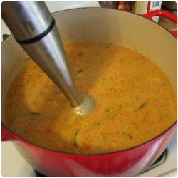 Curried Zucchini and Red Pepper Soup - International Cooking Blog