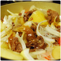 japanese Nikujaga stew meat with potatoes