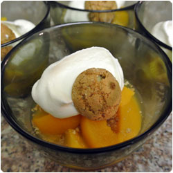 Amaretti and Peach Dessert - International Cooking Blog