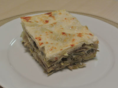 Artichoke Lasagna - international cooking blog