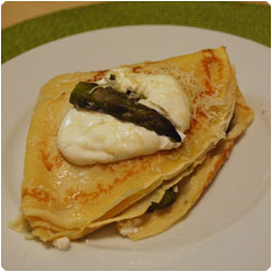 Ricotta and Asparagus Crepes - international cooking blog