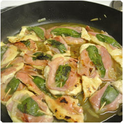 Speck and Sage Chicken Scaloppini - internatiolnal cooking blog