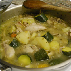 Vegetables and Boiled Chicken CousCous