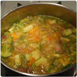 Minestrone with Short Pasta - The International Cooking Blog