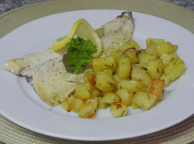 trout files with potato - International Cooking Blog
