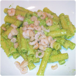 Pasta with Zucchini Pesto and Shrimps - International Cooking Blog