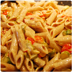 Pasta Asparagus and Tomatoes - The International Cooking Blog