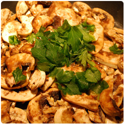 Pasta mushrooms and Peas - The International Cooking Blog