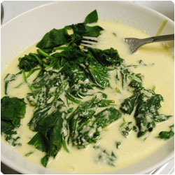 Spinach and Gorgonzola Quiche - international cooking blog