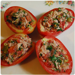 Stuffed Tomatoes: Tuna - International Cooking Blog